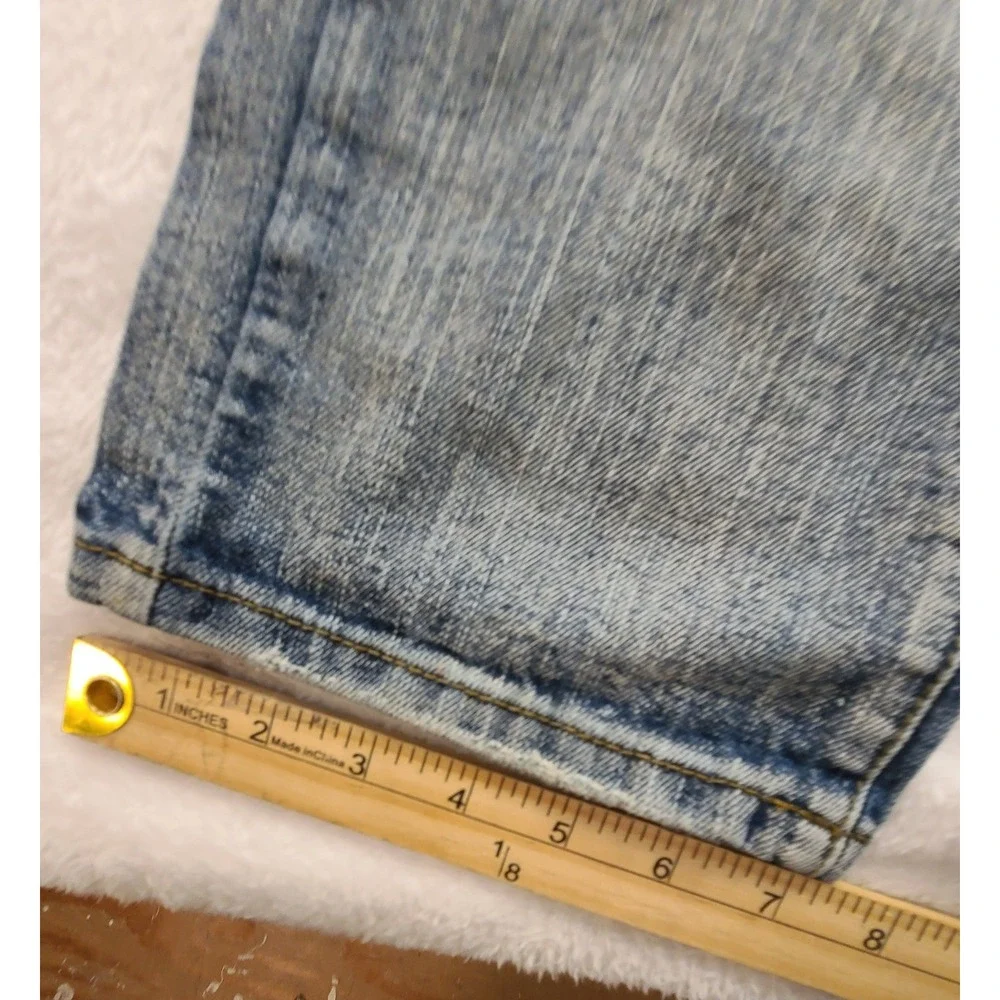 Balmain Paris Distressed Biker Jeans Light Wash Blue Moto Denim Men's 36‎ Casual